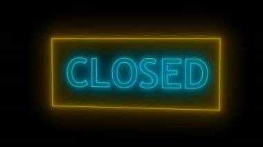 Neon işareti kapalı. 3D render