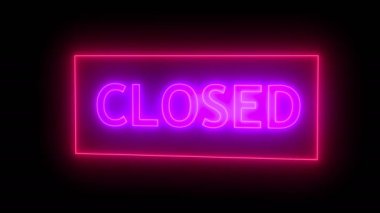 Neon işareti kapalı. 3D render