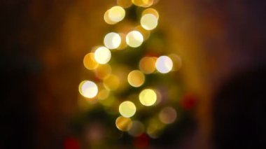 Ufuk Noel ağacı ışıkları ile arka plan