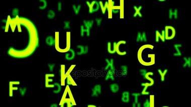 harfleri ile arka plan