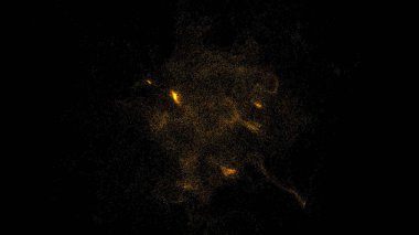 Dijital arka plan küçük altın parçacıkları ile