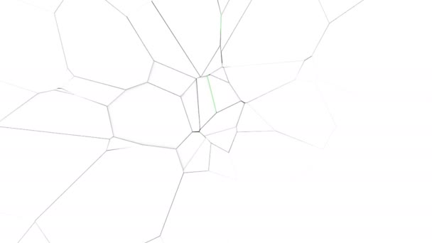 Fond abstrait avec la destruction du mur. Écran vert 