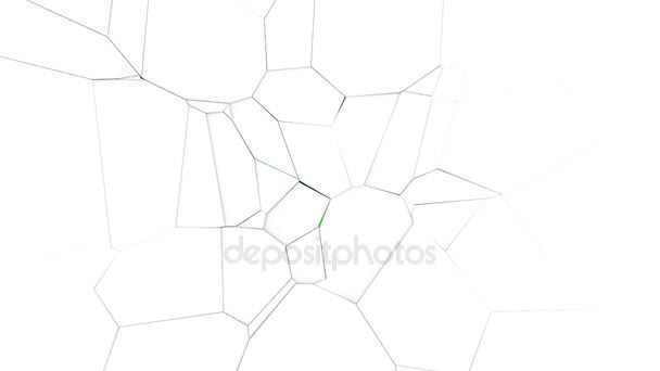 Fond abstrait avec la destruction du mur. Écran vert 