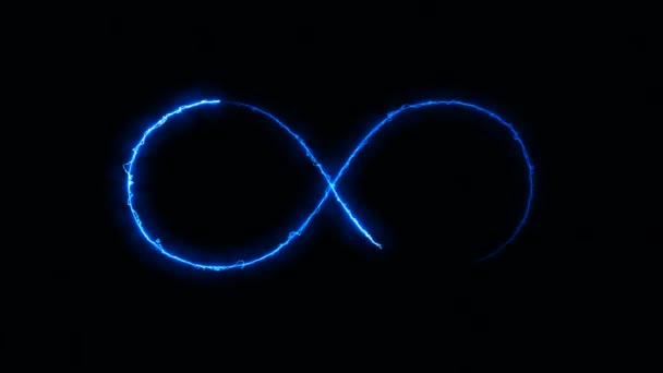 Abstracte achtergrond met infinity teken. Digitale achtergrond — Stockvideo