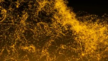 Lüks altın ışıltılı parçacıklar arka plan dalga