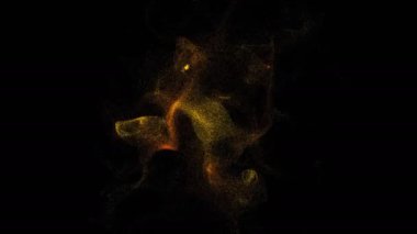 Dijital arka plan küçük altın parçacıkları ile