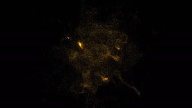 Dijital arka plan küçük altın parçacıkları ile