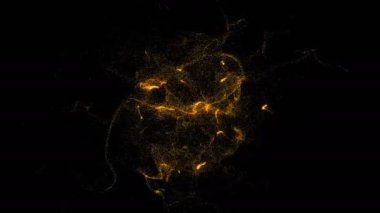 Dijital arka plan küçük altın parçacıkları ile