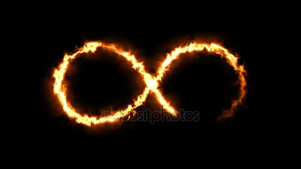 Fond abstrait avec signe infini. Contexte numérique 