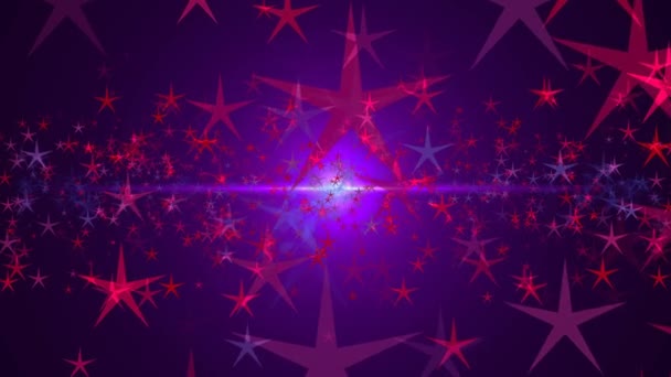 Fondo abstracto con estrellas — Vídeos de Stock