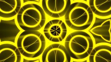 Altın ışık kaleydoskop ile arka plan