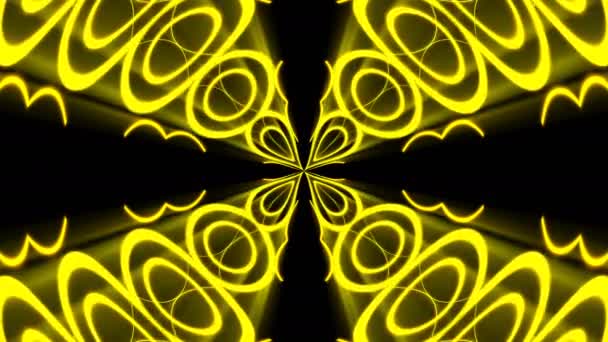 Fond abstrait avec kaléidoscope lumière or 