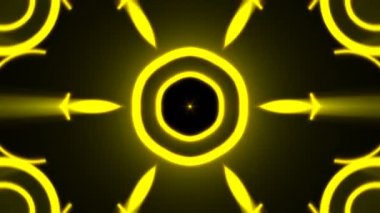 Altın ışık kaleydoskop ile arka plan