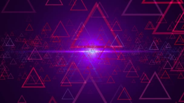 Abstract background with outline triangles — Stock Video