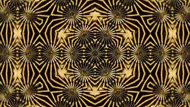 Fond abstrait avec kaléidoscope d'or 