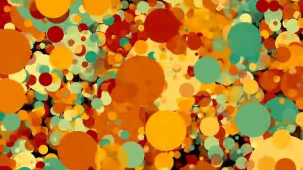 Fondo de círculos coloridos abstractos — Vídeo de stock