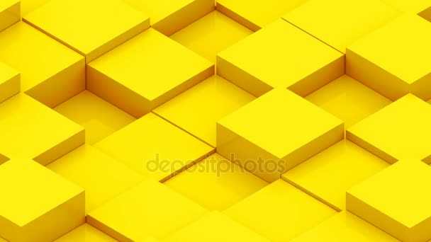 Fondo abstracto con cubos isométricos — Vídeo de stock