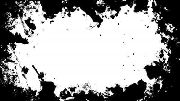 Abstrakter Hintergrund mit Grunge Frame Textur. digitale Illustrationskulisse — Stockvideo
