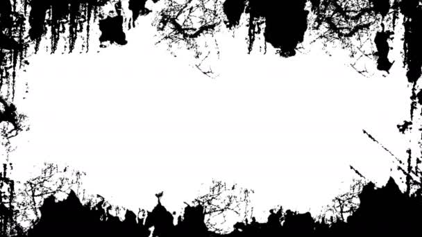 Abstrakter Hintergrund mit Grunge Frame Textur. digitale Illustrationskulisse — Stockvideo