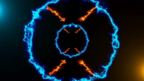 Fond abstrait avec tunnel énergétique. 3d rendu Cg animation 