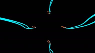 Çizgilerin hareketli canlandırma ile soyut arkaplan