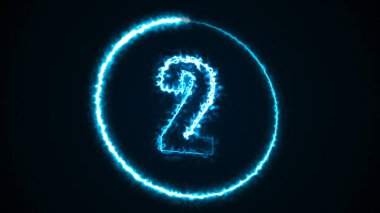 Arka plan ile enerji sayı. Dijital 3d render