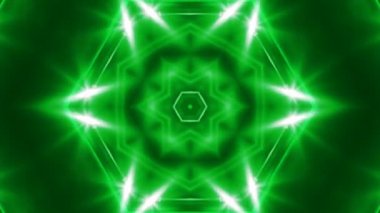 Arka plan ile Vj fraktal yeşil sürekli değişen. 3D işleme dijital zemin