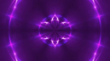 Vj fraktal violet sürekli değişen ile arka plan. 3D işleme dijital zemin