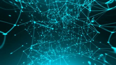 Soyut bağlantı noktaları. Dijital arka plan