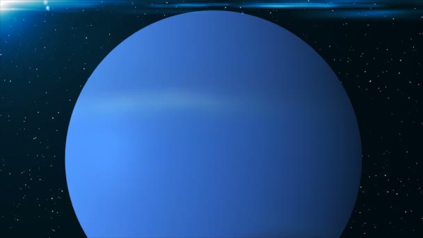 Neptune animációs háttér. 3D rendering digitális hátteret — Stock videók