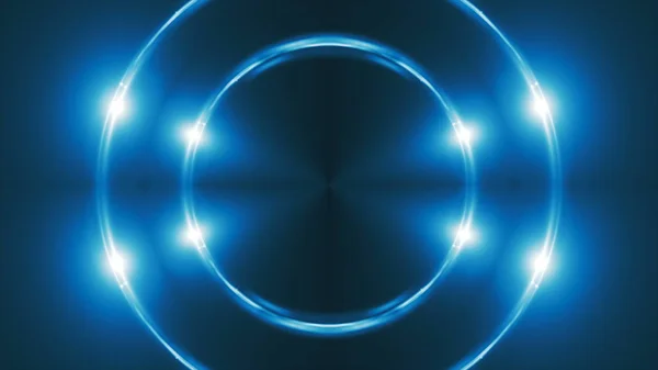 VJ Фрактал синій калейдоскопічний фон. 3D візуалізація — стокове фото