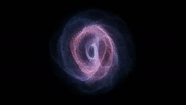 Esfera abstracta giratoria en el espacio, representación 3d — Vídeos de Stock