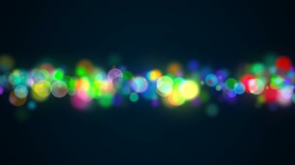Bokeh con varios colores, luces de fondo bokeh, fondo de representación 3d — Vídeos de Stock