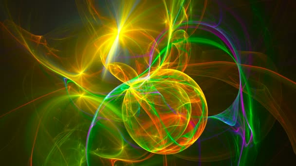 Fond fractal abstrait animation de rendu 3d. Boucle sans couture 