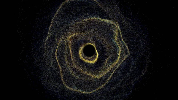 Un agujero negro futurista. Fondo de espacio abstracto. 3d representación telón de fondo —  Fotos de Stock