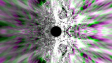 Soyut tünel warp, zaman tüneli, uzay, uzay, 3d render seyahat bozulma