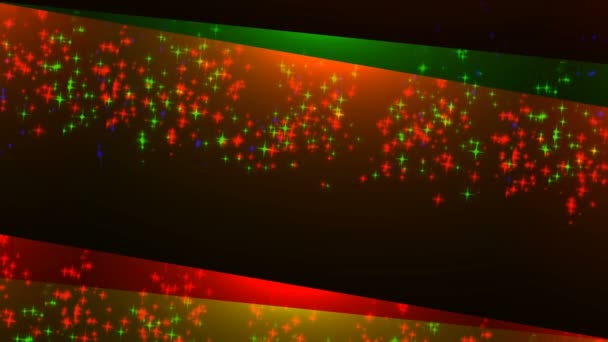 Étoiles scintillantes lumineuses, de nombreuses particules, fond de rendu 3D célébrateur — Video