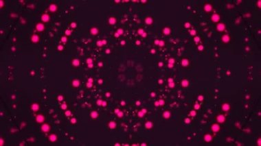 Kaleydoskop Menekşe titrek parlak parçacıkları ile modern bilgisayar arka plan, 3d render oluşturulan.