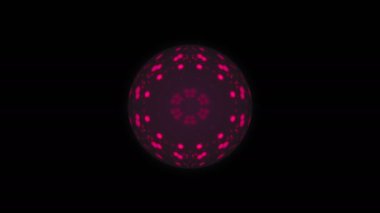 Küre Menekşe titrek parlak parçacıklar, modern bilgisayar oluşturulan arka plan, 3d render ile