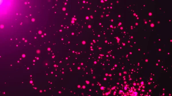 Фиолетовые мерцающие яркие частицы, современный компьютерный фон, 3D рендеринг — стоковое фото