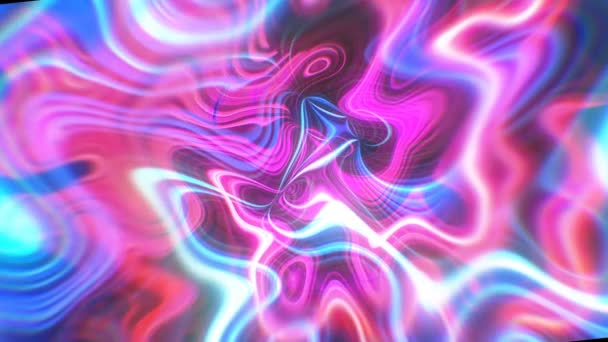 Abstrato brilho fundo de energia com ilusão visual e efeitos de onda, 3d renderizar gerador de computador — Vídeo de Stock