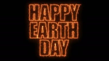 Mutlu Dünya Günü metin, 3d render zemin, üreten, bilgisayar-ebilmek var olmak kullanılmış için tatil şenlikli tasarım