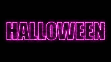 Halloween Metin, 3d render zemin, üreten, bilgisayar-ebilmek var olmak kullanılmış için tatil şenlikli tasarım