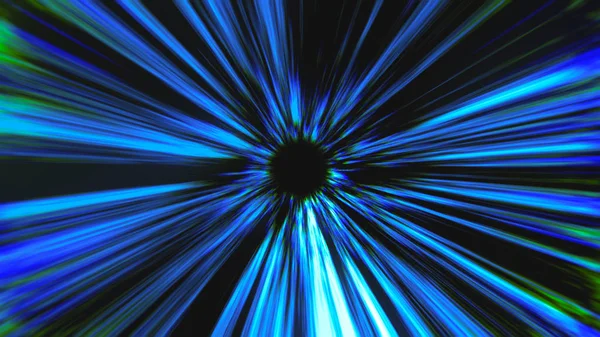 Arka plan ile kara delik. 3D render zemin