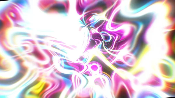 Abstract glow energy background with visual illusion and wave effects, 3d render computer generating