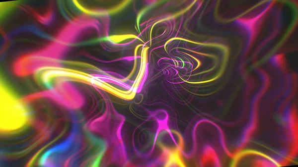 Abstract glow energy background with visual illusion and wave effects, 3d render computer generating