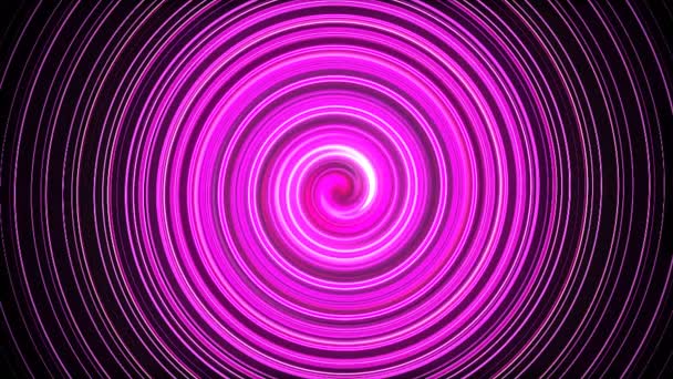 Абстрактные спиральные вращающиеся и скручивающие линии, сгенерированный компьютером фон, фон 3D рендеринга — стоковое видео