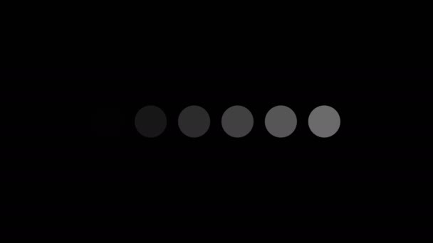 Ícone de barra de carregamento com pontos, símbolo em estilo plano de contorno, 3D renderizar fundo, gerador de computador — Vídeo de Stock