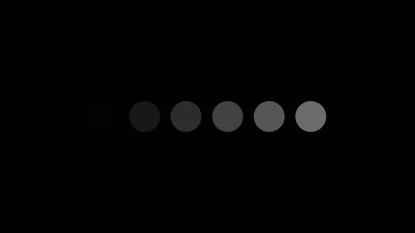 Ładowania pasek ikonę z kropkami, symbol w płaski kontur, 3d renderowania tła, generowanie na komputerze — Zdjęcie stockowe