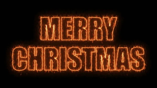 Frohe Weihnachten Text auf schwarzem, 3D-Render-Hintergrund, Computergenerierung für Feiertage festliches Design — Stockfoto